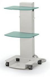 Chariot ZILFOR 2 étagère en verre