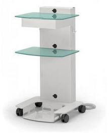 Chariot ZILFOR 2 étagères en verre